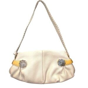 Vintage Y2K ▶️ Brighton ◀️ Small Cream Leather shoulder bag.